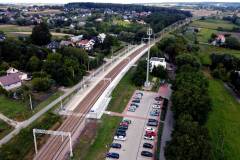 LK8, Łuczyce, nowa infrastruktura, przystanek, widok z lotu ptaka