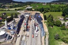 TBM, tarcza, drążenie tunelu kolejowego, Męcina, Jadwiga