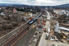 E30, Wola Filipowska, nowy wiadukt, nowa infrastruktura, widok z lotu ptaka