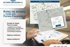 pociąg, mapa, Portal Pasażera, grafika