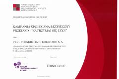 bezpieczny przejazd, kampania społeczna, infografika, żółta naklejka, Ministerstwo Inwestyji i Rozwoju, wyróżnienie