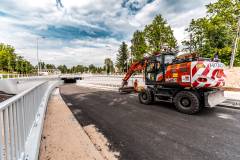 linia kolejowa, tunel, droga, budowa, Sulejówek, maszyna, Miasto Sulejówek, KPO, wąskie gardło, ulica