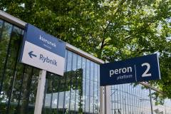 Nędza, informacja pasażerska, wiata, śląskie, tablica, KPO, CSDIP, nowa tablica