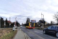 przejazd kolejowo-drogowy, Wrocław, autobus, tor, samochód osobowy, autokar