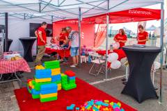 bezpieczny przejazd, kampania społeczna, szlaban na ryzyko, Gdynia, edukacja, edukacja dzieci, wydarzenie plenerowe, stoisko, stoisko kampanii, Moto Safety Day, edukacja dorosłych