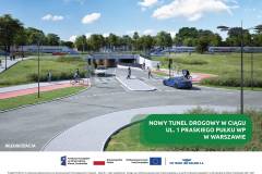 wizualizacja, budowa tunelu, Warszawa Wesoła, Praskiego Pułku