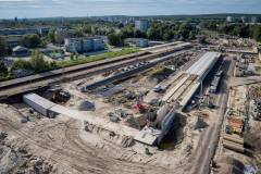 E65, Katowice, nowy wiadukt, nowa infrastruktura, katowicki węzeł kolejowy, widok z lotu ptaka