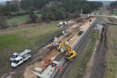 Śniadowo, przystanek, Kolej+, Łomża, postęp prac