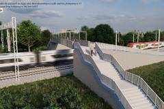 Łódź, kładka, wizualizacja, nowa infrastruktura, ul.Henrykowska