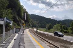 stacja, nowe oznakowanie, nowy peron, Wierchomla Wielka