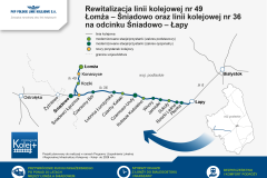 mapa, nowa infrastruktura, Kolej+, Łomża, nowy peron