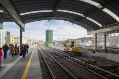 Katowice, nowy wiadukt, nowy tor, katowicki węzeł kolejowy, prace na stacji kolejowej, nowy peron