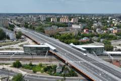 nowy przystanek, nowa infrastruktura, Radom Wschodni, nowy wiadukt drogowy, widok z lotu ptaka, ul. Żeromskiego