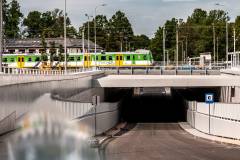 linia kolejowa, tunel, pociąg, droga, budowa, Sulejówek, Miasto Sulejówek, KPO, wąskie gardło, ulica