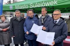 Sulejówek, briefing prasowy, nowy tunel, nowa infrastruktura