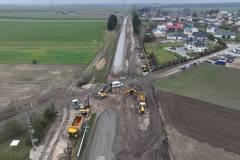 linia kolejowa, prace budowlane, Śniadowo, Kolej+, Łomża, postęp prac