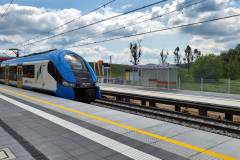nowy przystanek, nowa infrastruktura, nowy peron, Pisary, pociąg osobowy