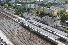 stacja, nowe przejście podziemne, nowa winda, widok z lotu ptaka, Program Przystankowy, Nakło nad Notecią