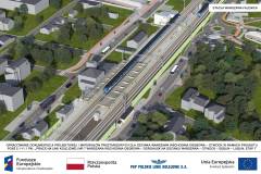 stacja, Warszawa Falenica, linia otwocka, nowa umowa, FEnIKS, UE, wizualizcja