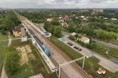 nowa infrastruktura, Dąbrowa Górnicza Gołonóg, widok z lotu ptaka, Program Przystankowy, nowy parking