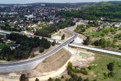 nowa infrastruktura, nowy wiadukt drogowy, widok z lotu ptaka, Młoszowa