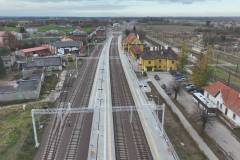 stacja, Korsze, tor, LK38, widok z góry