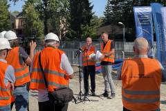 wiadukt kolejowy, briefing prasowy, nowa infrastruktura, Kobylnica