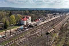 LK8, przewóz towarów, nowy wiadukt, Zagnańsk, stacja kolejowa