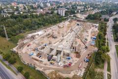 TBM, budowa tunelu, drążenie tunelu kolejowego, Łódź Koziny, Łódź Śródmieście, szacht, komora