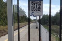 rozkład jazdy, Lewki, przystanek, kod QR