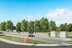 wizualizacja, LK356, przystanek, Wągrowiec Południowy