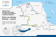 Lębork, Kartuzy, LK229, mapa, podpisanie umowy, powrót pociagów, Sierakowice