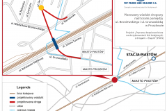 skrzyżowanie bezkolizyjne, Pruszków, schemat, Miasto Pruszków, budowa wiaduktu drogowego