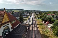 LK104, przystanek, powrót pociagów, widok z lotu ptaka, www.podleze-piekielko.pl, Rabka-Zdrój