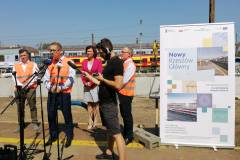 Rzeszów Główny, briefing prasowy, Siemieniec Mirosław, Leniart Ewa