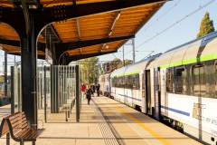 stacja, Słupsk, nowa infrastruktura, nowy peron, pociąg osobowy