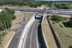 E75, Rail Baltica, tunel, Baciuty, nowa infrastruktura, widok z lotu ptaka