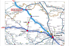 mapa, nowa infrastruktura pasażerska, Wróblin Głogowski