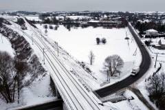 prace budowlane, nowa infrastruktura, widok z lotu ptaka, Program  Przystankowy, Kraków Kościelniki, nowy parking