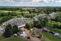 most kolejowy, Skawina, LK94, prace utrzymaniowe