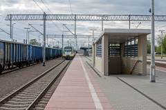 peron, modernizacja, stacja, Pendolino, pociąg, E65, Ciechanów, tor, infrastruktura kolejowa