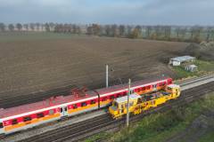 PUN, maszyna, LK204, prace na stacji kolejowej