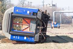 bezpieczeństwo, Legnica, PKP Intercity, straż pożarna, ratownictwo techniczne, awaria, wykolejenie, ratownictwo, wagon, PKP Cargo, ćwiczenia, pożar, ogień, gaszenie pożaru