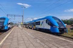 stacja, pociąg, Węgierska Górka