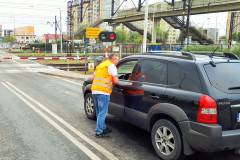 SOK, bezpieczny przejazd, bezpieczny piątek, akcja ulotkowa, żółta naklejka, Bydgoszcz