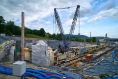 tunel, LK104, budowa, maszyna, plac budowy, inwestycja, KPO, Męcina