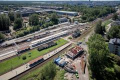 E65, nowa infrastruktura, katowicki węzeł kolejowy, widok z lotu ptaka, Katowice Zawodzie