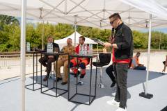 bezpieczny przejazd, kampania społeczna, przejazd kolejowo-drogowy, wydarzenie plenerowe, symulacja zderzenia, akcja ratunkowa, ekspert, akcja ratownicza, studio plenerowe