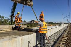 LK131, Siedlce Łaskie, prace budowlane, infrastruktura kolejowa