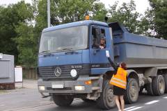 SOK, bezpieczny piątek, przejazd kolejowo-drogowy, ulotka, plakat, banner, rogatka, mandat